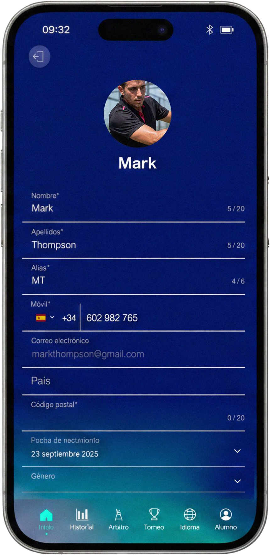 Customizable user profile